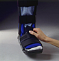 Reclosable Fastener - Picture showing attachment of leg brace.